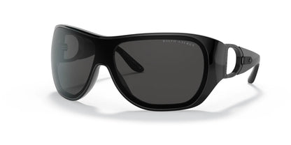 Ralph Lauren RL8189Q Sunglasses Shiny Black / Dark Grey