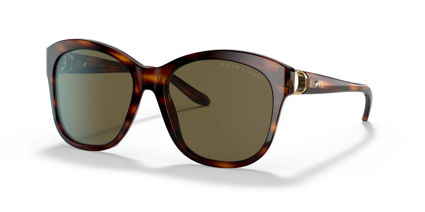 Ralph Lauren RL8190Q Sunglasses Shiny Striped Havana / Olive