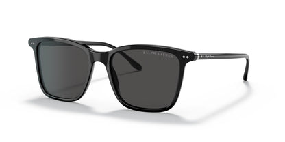 Ralph Lauren RL8199 Sunglasses Shiny Black / Dark Grey