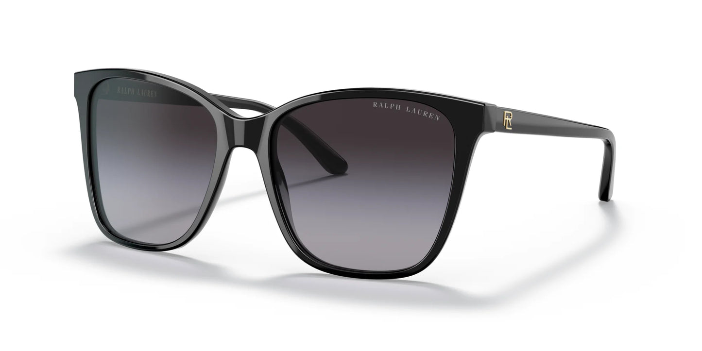 Ralph Lauren RL8201 Sunglasses Shiny Black / Gradient Grey