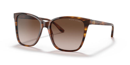 Ralph Lauren RL8201 Sunglasses Shiny Striped Havana / Gradient Brown