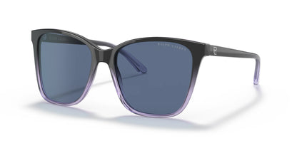 Ralph Lauren RL8201 Sunglasses Shiny Gradient Black / Transparent Blue / Blue