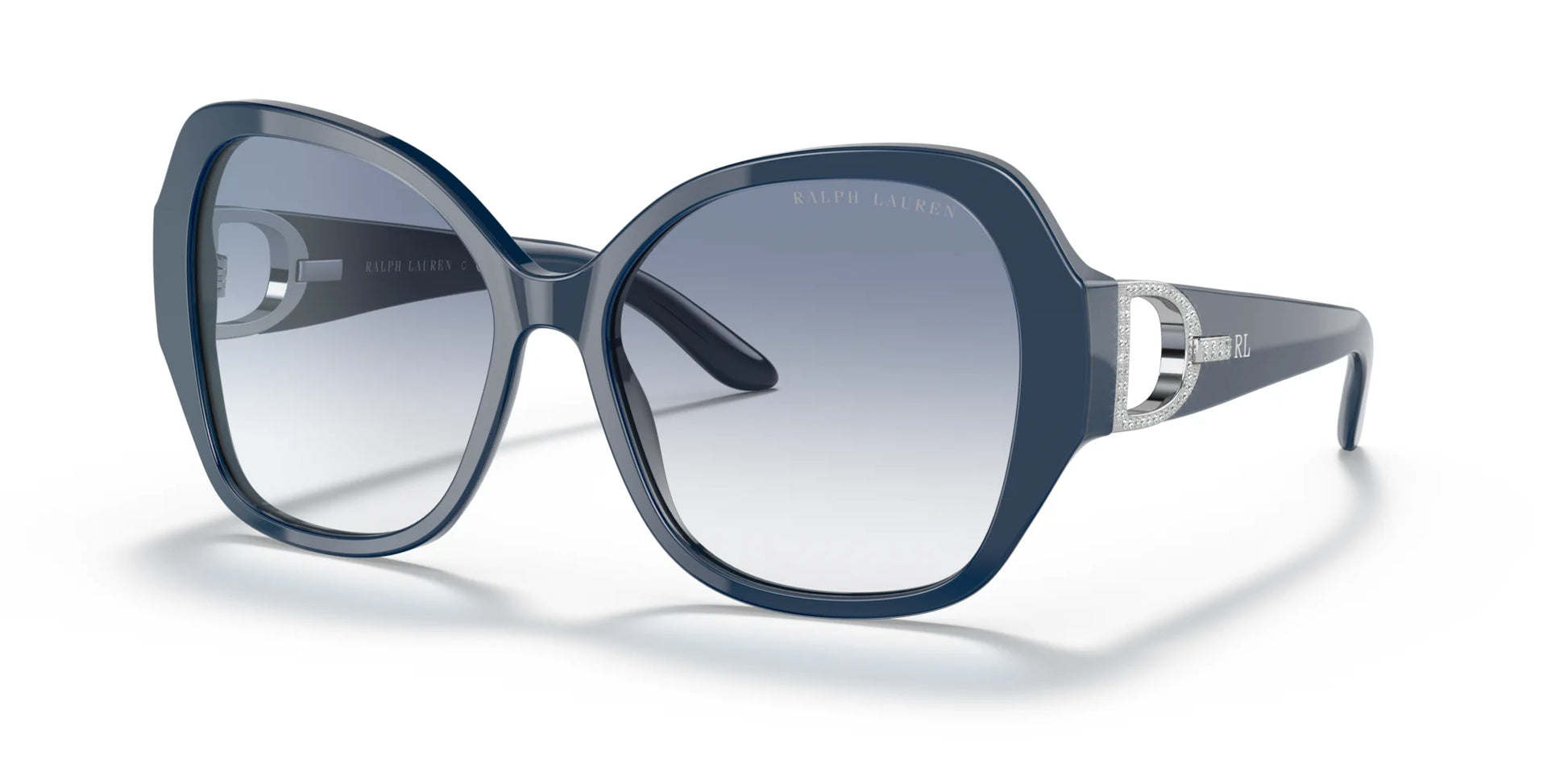 Ralph Lauren RL8202B Sunglasses Shiny Navy Blue / Gradient Blue / Clear
