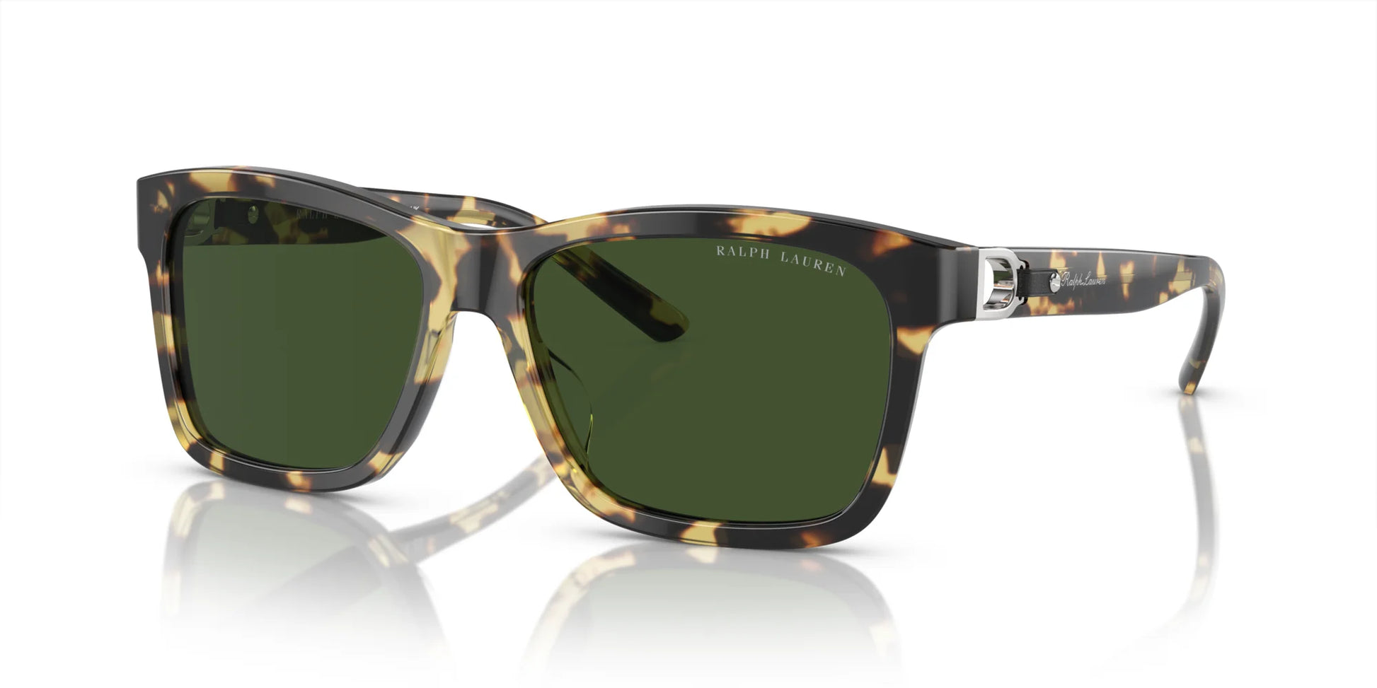 Ralph Lauren RL8203QU Sunglasses Havana Spotty / Green