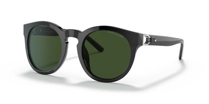 Ralph Lauren RL8204QU Sunglasses Shiny Black / Dark Green