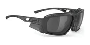 Rudy Project Agent Q Safety Glasses | Size 68 / Stealth Matte / Smoke Black VLT 11.0%