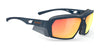 Rudy Project Agent Q Sunglasses | Size 68 / Blue Navy Matte / Multilaser Orange VLT 13.0%