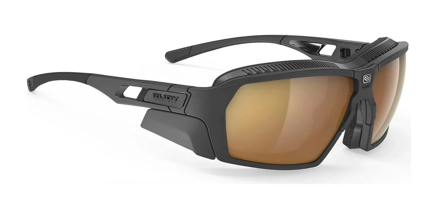 Rudy Project Agent Q Sunglasses Polar 3FX Brown Laser / Black Matte