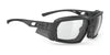 Rudy Project Agent Q Safety Glasses | Size 68 / Stealth Matte Black / ImpactX Photochromic 2 Black VLT 9.0-74.0%