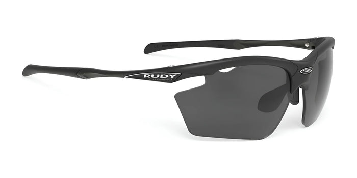 Rudy Project Agon Sunglasses | Size 68 / Matte Black / Polar 3FX Grey Laser VLT 10.8%