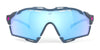 Rudy Project Cutline Sunglasses / Crystal Gloss w/ Grey Bumpers / Multilaser Deep Blue VLT 17.0% / Size 139