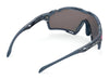 Rudy Project Cutline Sunglasses / Crystal Gloss w/ Grey Bumpers / Multilaser Deep Blue VLT 17.0% / Size 139