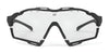 Rudy Project Cutline Sunglasses / Crystal Gloss w/ Grey Bumpers / Multilaser Deep Blue VLT 17.0% / Size 139
