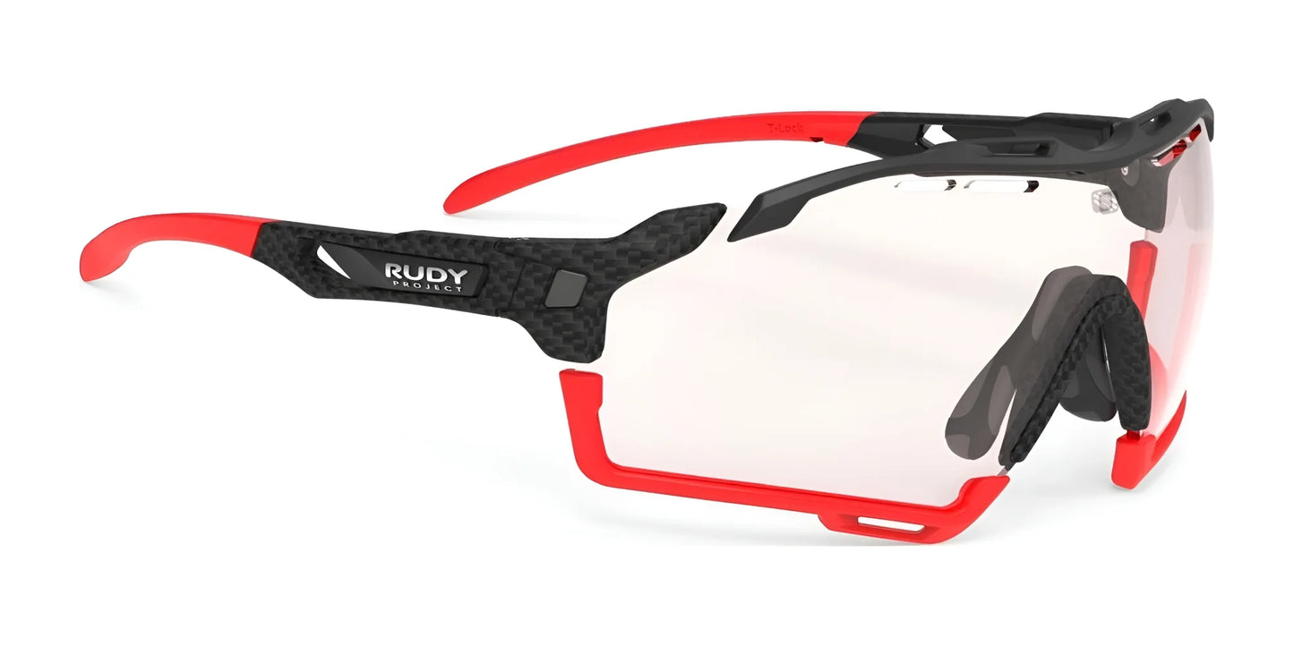 Rudy Project Cutline Sunglasses ImpactX Photochromic 2 Red / Carbonium w/ Red Bumpers