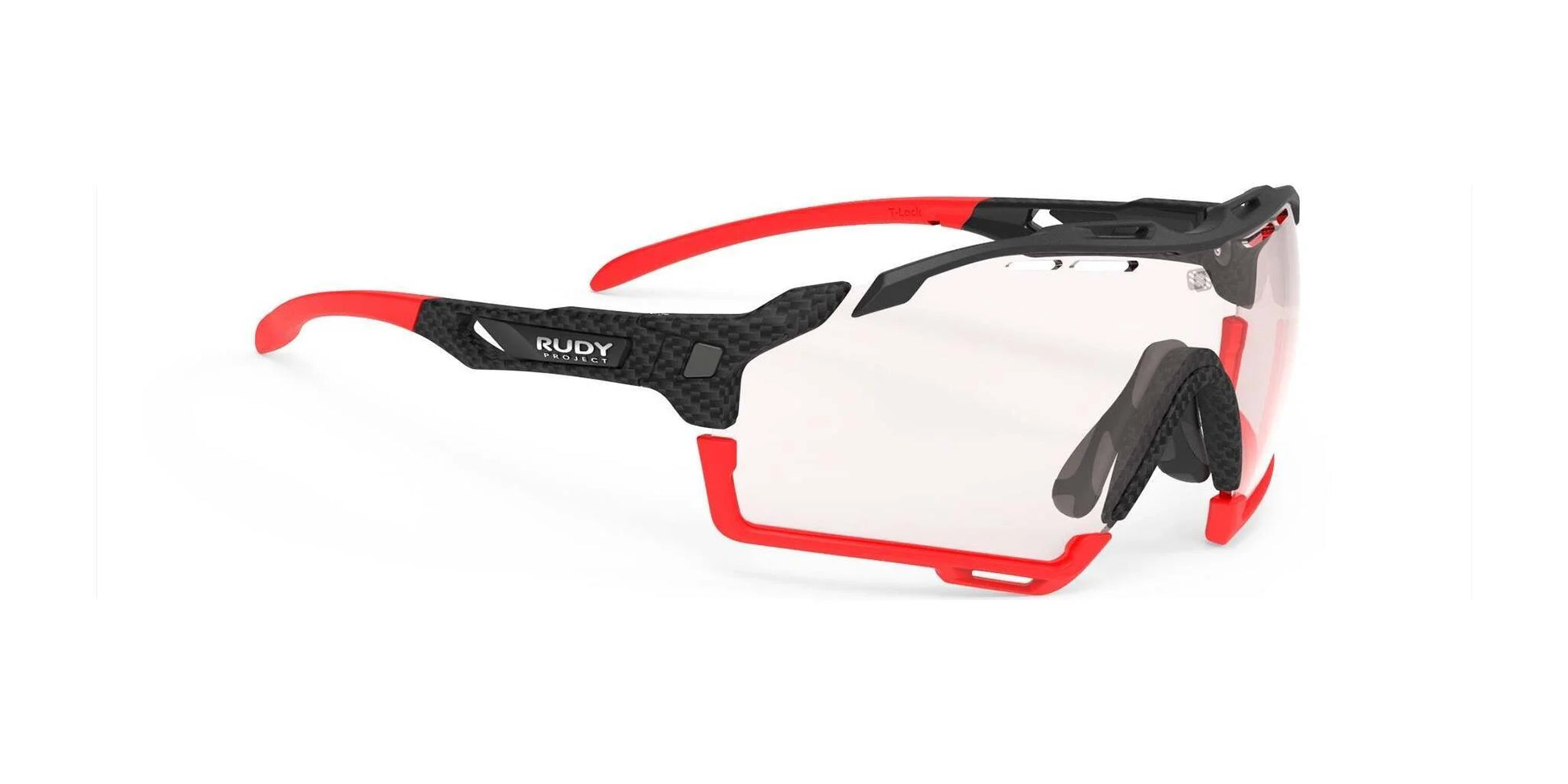 Rudy Project Cutline Sunglasses ImpactX Photochromic 2 Red / Carbonium w/ Red Bumpers