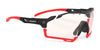 Rudy Project Cutline Sunglasses / Carbonium w/ Red and Black Bumpers / ImpactX Photochromic 2 Red VLT 17.0-76.0% / Size 139