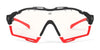 Rudy Project Cutline Sunglasses / Crystal Gloss w/ Grey Bumpers / Multilaser Deep Blue VLT 17.0% / Size 139