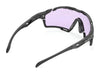 Rudy Project Cutline Sunglasses / Crystal Gloss w/ Grey Bumpers / Multilaser Deep Blue VLT 17.0% / Size 139