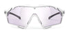 Rudy Project Cutline Sunglasses / Crystal Gloss w/ Grey Bumpers / Multilaser Deep Blue VLT 17.0% / Size 139