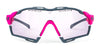 Rudy Project Cutline Sunglasses / Crystal Gloss w/ Grey Bumpers / Multilaser Deep Blue VLT 17.0% / Size 139