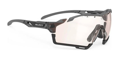 Rudy Project Cutline Sunglasses ImpactX Photochromic 2 Laser Brown / Crystal Ash w/ Grey & Black Bumpers