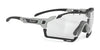 Rudy Project Cutline Sunglasses / Light Grey Matte w/ Black Bumpers / ImpactX Photochromic 2 Laser Black VLT 13.0-62.0% / Size 139