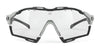 Rudy Project Cutline Sunglasses / Crystal Gloss w/ Grey Bumpers / Multilaser Deep Blue VLT 17.0% / Size 139