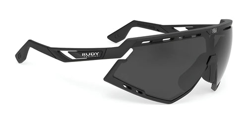 Rudy Project Defender Sunglasses / Size 141 / Matte Black w/ Black Bumpers / Smoke Black VLT 11.0%