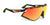 Rudy Project Defender Sunglasses | Size 141 / Matte Black w/ Olive Orange Stripes Bumpers