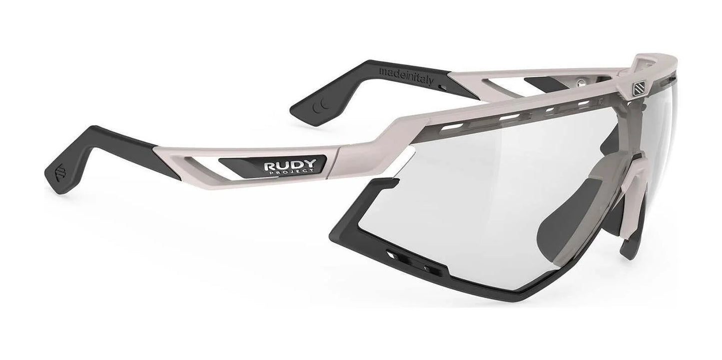 Rudy Project Defender Sunglasses ImpactX Photochromic 2 Laser Black / Sand Matte w/ Black Bumpers