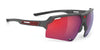 Rudy Project Deltabeat Sunglasses | Size 69 / Charcoal Matte / Multilaser Red VLT 15.0%