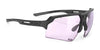 Rudy Project Deltabeat Sunglasses | Size 69 / Black Matte / ImpactX Photochromic 2 Laser Purple VLT 8.0-48.0%