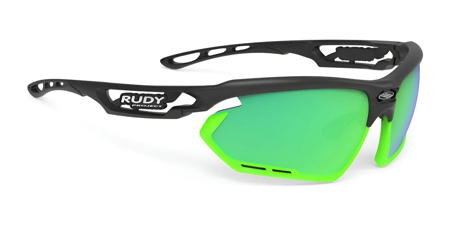 Rudy Project Fotonyk Sunglasses Polar 3FX HDR Multilaser Green / Black Matte w/ Lime Bumpers