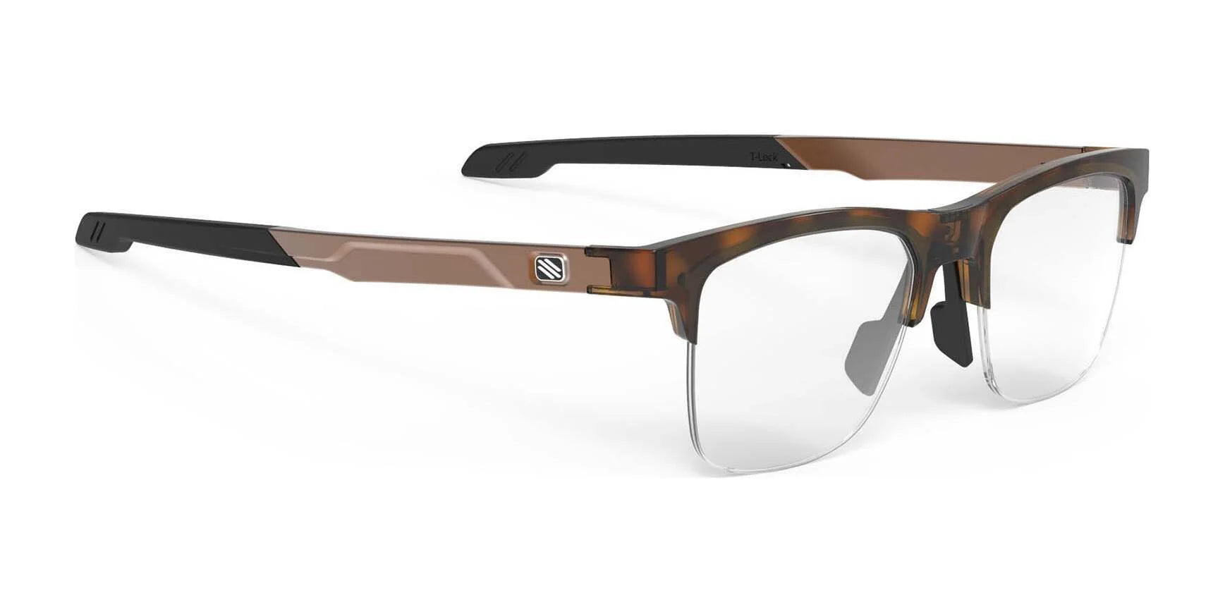 Rudy Project Inkas Eyeglasses Half-Rim / Shape A Demi Turtle Gloss