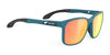Rudy Project Lightflow A Sunglasses | Size 57 / Teal Matte / Multilaser Orange VLT 13.0%