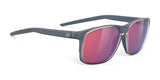 Rudy Project Overlap Sunglasses Multilaser Red / Ice Blue Metal Matte