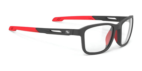 Rudy Project Pulse 53 Eyeglasses / Black Matte & Red Tips