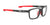 Rudy Project Pulse 53 Eyeglasses | Size 53 / Black Matte & Red Tips