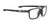 Rudy Project Pulse 53 Eyeglasses | Size 53 / Black Gloss & Black Tips
