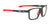 Rudy Project Pulse 54 Eyeglasses | Size 54 / Black Matte & Red Tips