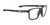 Rudy Project Pulse 54 Eyeglasses | Size 54 / Black Gloss & Black Tips