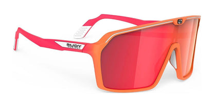 Rudy Project Spinshield Sunglasses Multilaser Red / Mandarin Fade Coral Matte