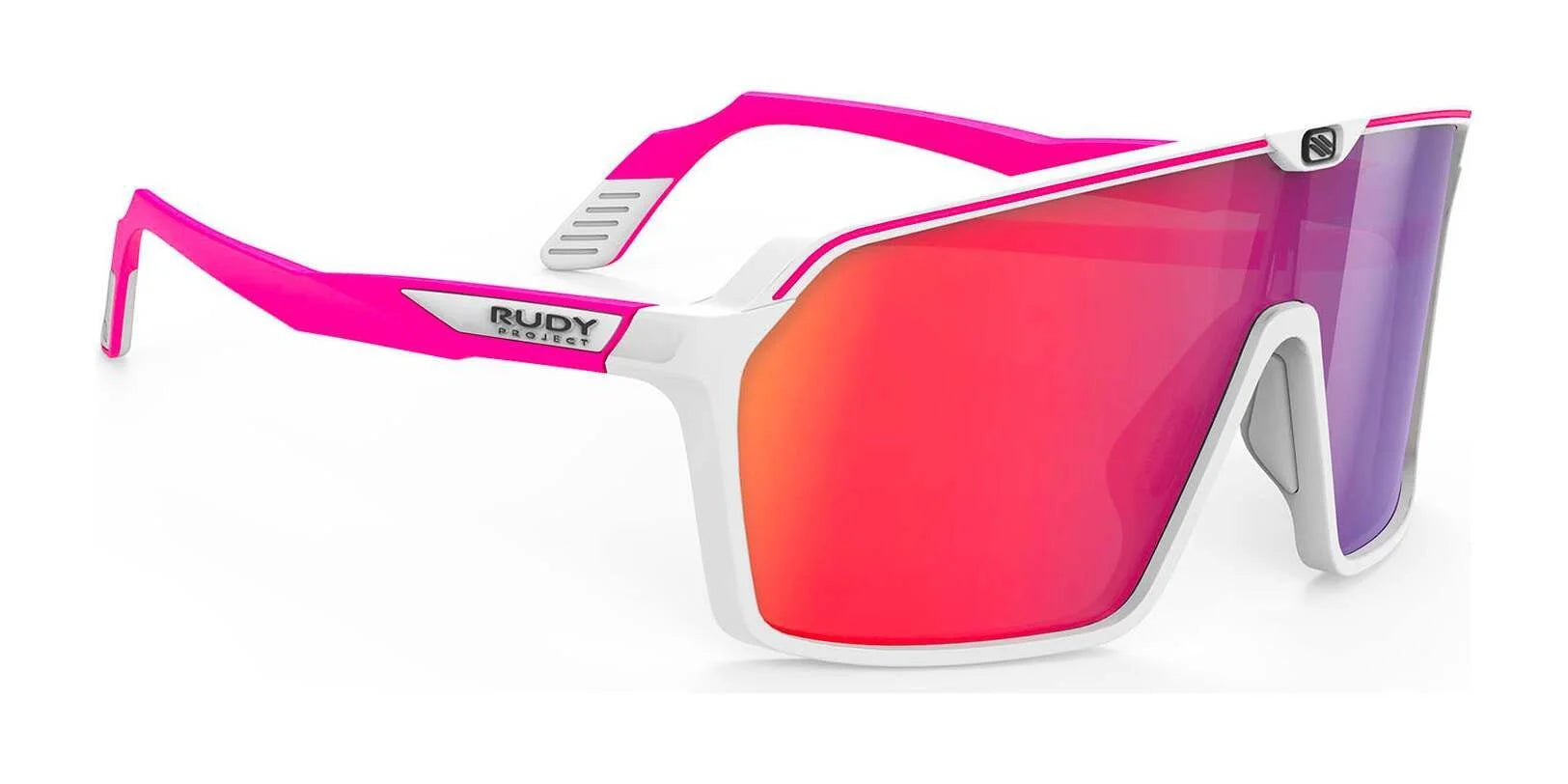 Rudy Project Spinshield Sunglasses Multilaser Red / White & Pink Fluo Matte