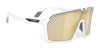 Rudy Project Spinshield Sunglasses | Size 147 / White Matte / Multilaser Gold VLT 14.2%