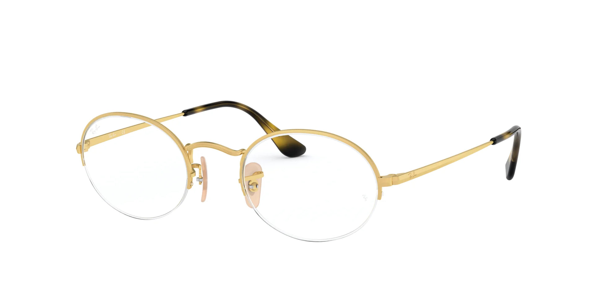 Ray-Ban OVAL GAZE RX6547 Eyeglasses Gold / Clear