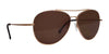 Scheyden LIBERATOR Sunglasses | Size 62 / Gold Titanium / Bronze (Non-Polar/Razor Sharp Resin)