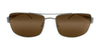 Scheyden MUSTANG Sunglasses | Size 60 / Natural Titanium / Bronze (Non-Polar/Mineral Glass)