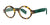 SCOJO BLEEKER ST Eyeglasses | Size 44 / Tortoise/Evergreen