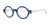 SCOJO BLEEKER ST Eyeglasses | Size 44 / Navy Horn/ Crystal