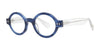 SCOJO BLEEKER ST Eyeglasses | Size 44 / Navy Horn/ Crystal / +2.75